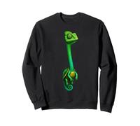 Long Cou Tortue caméléon Nerd Design Geek Amoureux des Animaux Sweatshirt