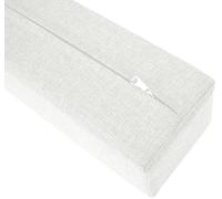 Long coussin cale amovible pour tête de lit - Pour lit simple/double/king size - Blanc cassé - 180 x 20 x 20 cm