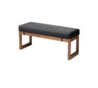 Long coussin de banc 3 cm d'épaisseur, gris chaud profond, coussin décoratif pour chaise de jardin, matelas long pour balancelle, 21,60 x 40 x 3 cm, assise extérieure