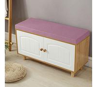 Long coussin de banc solide et doux de 5 cm d'épaisseur, pour chaise de salle à manger, terrasse, balancelle, utilisation intérieur/extérieur, 130 x 40 x 5 cm, violet, parfait pour meubles 2/3 places.