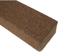 Long coussin de remplissage pour lit 90/120/140/160/180 cm, ferme l'espace entre le mur, la tête de lit ou le pied de lit, oreiller de soutien pour lit simple/double/très grand lit (marron, 100 x 15 x