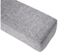 Long coussin de remplissage pour lit 90/120/140/160/180 cm - Pour lit simple/double/king size - Comble l'écart entre le mur et la tête de lit - Gris clair (100 x 20 x 20 cm)