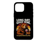 Long Day Good Wine : l'équation Fonctionne à Chaque Fois Coque pour iPhone 16 Pro Max