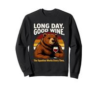 Long Day Good Wine : l'équation Fonctionne à Chaque Fois Sweatshirt