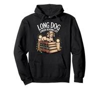 Long Dog Longer Reading List Teckel Passion Lecture Sweat à Capuche