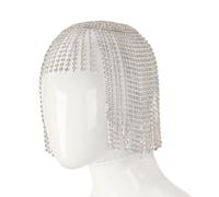 Long glands strass couvre-tête pour femme, boîte de nuit, fête, chaîne de cheveux, spectacles, gala, dîner, coiffe vintage