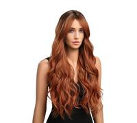 Long Hair Wig With Middle Part Lace Hairline, Curly Synthetic Wig For Cosplay And Parties, 25 Inches Breathable And Comfortable Headwear For Weddings And Role-Playing