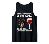 Long Haired Chihuahua Wine Lover Gift for Her Débardeur