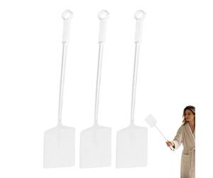 Long Handle Handheld Flyswatter for Indoor, 18.46×3.94inch | First Title Specifies Ergonomic Anti-slip Design And 3-piece Set. Second Title Highlights Long Handle Handheld Flyswatter For