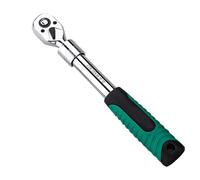 Long Handle Ratchet Scrench, 1/4 3/8 1/2 Inch Extensible Drive | Quick-Release 72-Tooth Socket Spanner for Mechanical Engineering, and Car Repair