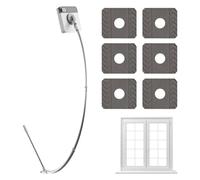 Long Handle Window Brush | Cleaner Tool - Squeegee For Cleaning, With Extension Pole Homewindow Brush. Equipped An Adjustable Rod,