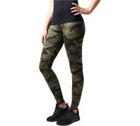 Urban Classics Ladies Leggings, Multicolore (Wood Camo), L Femme