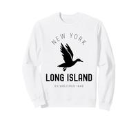 Long Island New York Vintage LI NY Duck établi en 1640 Sweatshirt