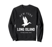Long Island New York Vintage LI NY Duck établi en 1640 Sweatshirt