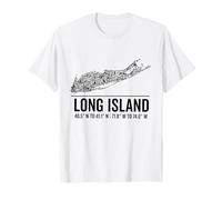 Long Island NY Carte Native Long Islander NYC T-Shirt