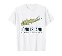 Long Island NY Carte Native Long Islander NYC T-Shirt
