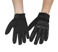 Long Keeper Gants Velo Enfant - Gants de Cyclisme Sports Foot VTT Moto Cross Course BMX à Doigts Complets Mitaine avec Grip en Silicone pour Enfant Garçon Fille