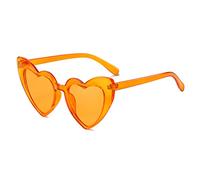 Long Keeper Lunette Coeur Vintage - Mode Rétro Lunettes de Soleil Coeur Femme Vintage Heart Glasses Unisex UV400