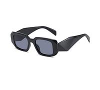 Long Keeper Lunette de Soleil Femme Rectangulaire, Retro Sunglasses Lunettes Soleil Carré Vintage Montures Rectangle Irrégulier Protection UV400