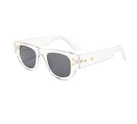Long Keeper Lunettes de Soleil Carré pour Femme Homme Retro Lunettes de Soleil Rectangulaire Épaisse Annees 90 Lunette Rectangulaire Vintage UV400, 48MM