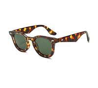 Long Keeper Lunettes de Soleil Polarisées Ronde Vintage pour Homme Femme Lunette Ronde Retro Classique Johnny Deep Style Lunettes De Soleil Conduite UV400, 44mm