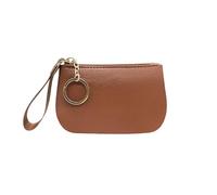 Long Keeper Mini porte-monnaie en cuir souple pour femme avec porte-clés, marron, Taille unique, Mode