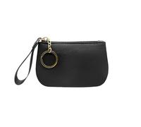 Long Keeper Mini porte-monnaie en cuir souple pour femme avec porte-clés, Noir , Taille unique, Mode