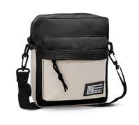 Long Keeper Petit sac à bandoulière pour homme et femme en nylon - Petit sac à bandoulière unisexe décontracté - Pour voyage, cyclisme, extérieur, noir/blanc