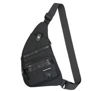 Long Keeper Sac de Poitrine Homme Sling Bag Sac à Dos Bandoulière Imperméable Petite Sacoche Bandoulière pour Voyage Randonnée Cyclisme Sports Homme et Femme