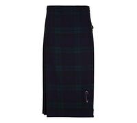Long Kilt pour Femmes en Pure Laine. Tartan Black Watch. (Vert et Bleu). 44