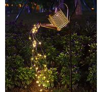 LONG-L Solaire Extérieur Arrosoir Arrose Lumière,Cascade De Guirlandes étanches en Plein Air,Décoration De Lumière d'art De Jardin avec Stand,Sculptures Et Statues De Jardin