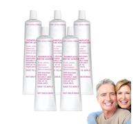 Long-Lasting Denture Adhesive Cream, Zinc-Free & Waterproof - Thermoplastic Denture Adhesive Cushion Grip, Helps Refit and - Dentiere Fixant Cream for Secure Fit, Original Formula with (5 boîtes)