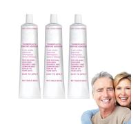 Long-Lasting Denture Adhesive Cream, Zinc-Free & Waterproof - Thermoplastic Denture Adhesive Cushion Grip, Helps Refit and - Dentiere Fixant Cream for Secure Fit, Original Formula with (3 boîtes)