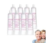 Long-Lasting Denture Adhesive Cream, Zinc-Free & Waterproof - Thermoplastic Denture Adhesive Cushion Grip, Helps Refit and - Dentiere Fixant Cream for Secure Fit, Original Formula with (8 boîtes)