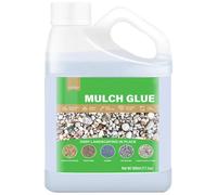 Long Lasting Epoxy Mulch Glue for Landscaping, Outdoor Landscape Lock down Rock Glue, Fast-Drying Gravel Binder for Rocks & Small Pebbles, For Outdoor Landscape Walkways, Yards, Patios(500ml)
