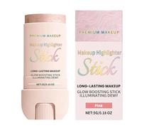 Long Lasting Highlighter Stick, Face Glaze Setting Cosmetic, Shimmer Glow Makeup with Daily Party Office Use, Contour Highlight Wand with Teen Girls Travel Fit, Luminous Face Cosmetic for Women