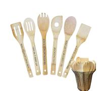 Long Lasting Serving Spoon - Classic Wooden Scoop | Small Soup Ladle with Comfortable Grip Cooking Spoon with Large Soup Spoons, Desert, Scoop, Cooking Spoons or Everyday Home Use