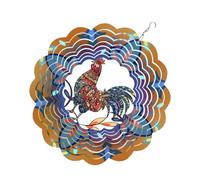 Long Lastingly Winds Carillon Spinner avec motifs d'animaux Fabriqué à la main en métal Art Jardin Maison Décoration Cadeau unique pour grand-mère épouse