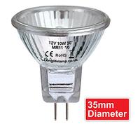 Long Life Lamp Company Ampoule halogène MR11 12 V 10 W Lot de 10