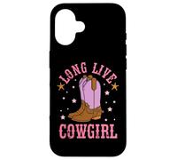 Long Live Funny Western Country Southern Cowgirl Coque pour iPhone 16