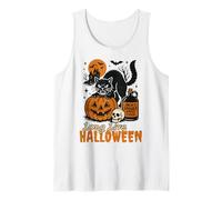Long Live Halloween Funny Pumpkin Black Cat Men Women Débardeur