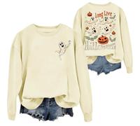 Long Live HaLLoween Sweat-shirt Halloween Chemises Spooky Season Sweatshirt, Vive HaLLoween A Shirt, Khika., S