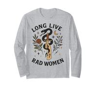 Long Live Rad Femme Serpent Dague Lune Floral Manche Longue