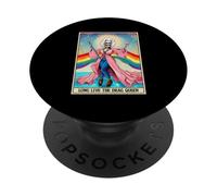 Long Live The Drag-Queen Carte de tarot humoristique Squelette LGBT Gay PopSockets PopGrip Adhésif