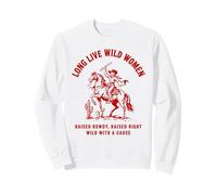 Long Live Women Wild West Cowgirl Rodéo Western Design Sweatshirt