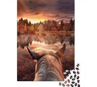 Long Lonesome Ride Puzzle Adulte De 1000 Pièces, 70x50cm/1000pcs, Pièces Blanches Faciles À Trier; pour Partager Un Moment Loin des Écrans