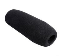 Long Microphone Windscreen 22cm Black Foam Cover(12CM) | 22cm length, reduces wind noise, soft high-density sponge, black color, elastic recovery