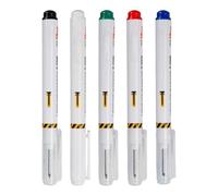 Long Nib Marker Pens - 20mm Quick Dry Ink, 5 Piece Colorful Waterproof Deep Reach Marking Tool, Construction and Builder Accessory for Woodworking, Metal, Tile, Glass, Bathroom, Workshop Home Projects