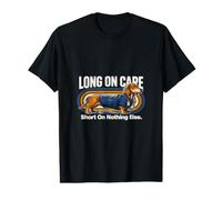 Long on Care Short on Nothing Else Nurse Teckel T-Shirt Graphique avec Valeur