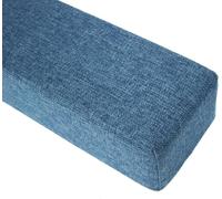 Long oreiller de remplissage pour lit 90/120/140/160/180 cm, ferme l'espace entre la tête de lit ou le pied de lit, coussin de soutien pour matelas pour lit simple/double/très grand lit (bleu 120 x 10